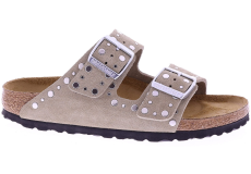 Birkenstock Arizona Rivet Border Suede Leather Taupe 1029390