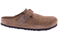 Birkenstock Boston Soft Footbed Suede Dark Tea Tonal Fb