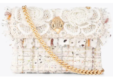 Kurt Geiger Tweed Mini Kensington-bone comb 5379544069