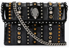 Kurt Geiger Kensington Studs Black Comb Leather